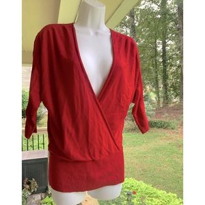 LOFT faux wrap blouse